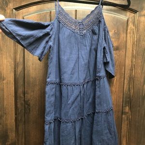 Royal Blue Cold Shoulder Dress. So Adorable